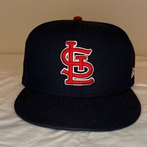 St.Louis Cardinals 7 3/8 New Era Fitted Alternate Navy Hat